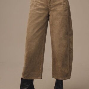 Kenna heritage mid-rise barrel corduroy jeans by pilcro NWOT